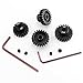 OGRC 4PCS Mod 1 Pinion Gear Hardened Steel 5mm Motor Shaft Gear Set 19T 20T 21T 22T M1 Pitch Gears for 1/8 1/10 RC Car