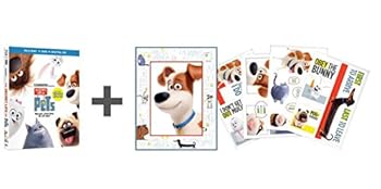DVD The Secret Life of Pets Decor Gift Pack Exclusive Set + Wall Decals (Blu-ray + DVD + Digital HD) Book