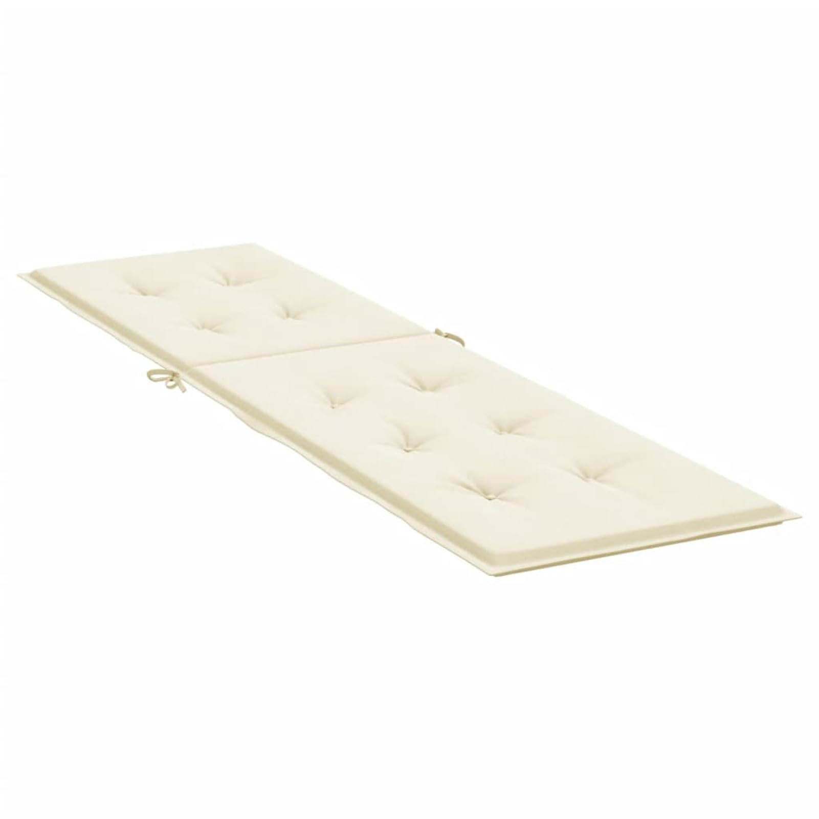 Gecheer Cuscino per lettino color crema (75+105) X50X3 cm Materassino per lettino da giardino, cuscino decorativo per panca esterna