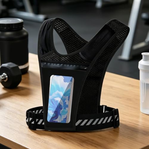 Chaleco para correr con vejiga de hidratación y mochila ligera 3