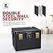 Honeywell Safes & Door Locks - Fireproof Safe Box Chest with Wheel Cart - Fireproof Document Box Fits Letter & A4 Files - Waterproof File Cabinet Box with 2 Emergency Keys - 0.60 cubic feet - 1106W