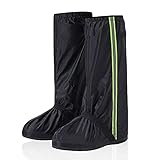 botas xl tacon MATERIAL IMPERMEABLE: Hecho de tela Oxford de nailon de alta densidad 200D para proteger sus zapatos del polvo, el barro y el agua, ideal para los días de lluvia para evitar que los zapatos se mojen y se llenen de barro para mantener los zapatos limpios.