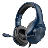 YOTMS ゲーミングヘッドセット 有線 40mmドライバー イヤホン PS5ヘッドセット スマホ/PC/Switch/Xboxワン対応 マイク付き ワンクリックミュートヘッドホン ノイズキャンセリング 軽量 快適 密閉型 重低音 伸縮可能 男女兼用プレゼント