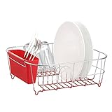Neat-O Deluxe Chrome-Plated Steel Small Dish Drainers (Red)