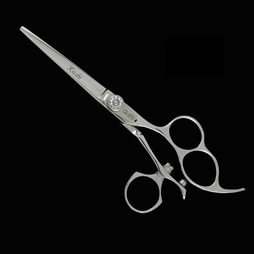 Kashi CB-107C Swivel Thumb 5.5" 3 Ring Hair Cutting Barbor Shears/Scissors
