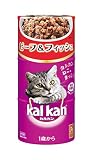 カルカン ハンディ缶 成猫用 1歳から ビーフ&フィッシュ 160g×3缶×18個 [キャットフード]