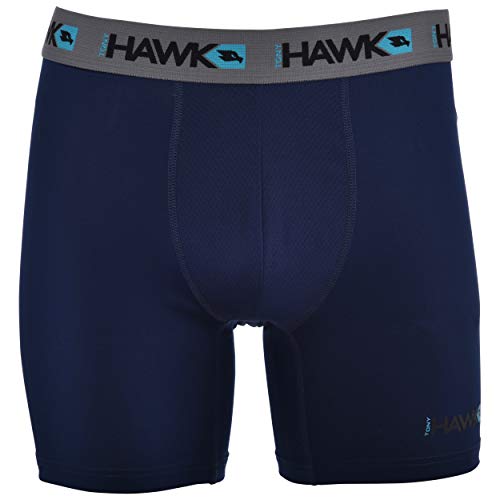 Image of Tony Hawk Mens Performance Underwear - 3-Pack Stretch Performance Boxer Briefs Training Breathable Athletic Fit No Fly
