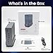 SAOSAOLINK USB-C Hub, 16-in-1 USB C Docking Station with Dual 4K HDMI, DisplayPort, 7 USB Ports, 1 Gbps Ethernet, 100W Power Delivery, Audio Port, and SD/TF Card Readers for MacBook & Windows Laptops