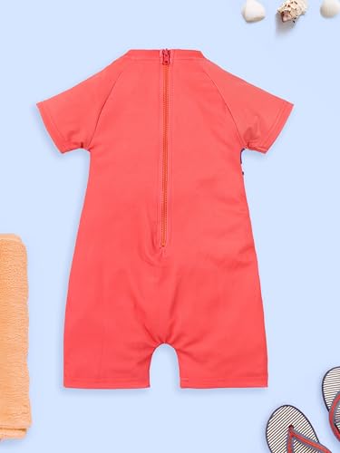 Image of KiddoPanti Boys & Girls Half Sleeve Mid Thigh Length Swim Suit