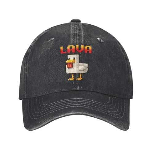 Casquette de baseball pixel poulet gamer y2k en coton pour sport et style trucker ajustable