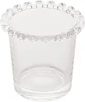 LYOR - Porta Talher de Cristal Coração 8,5cm x 8cm