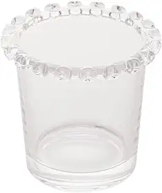 LYOR - Porta Talher de Cristal Coração 8,5cm x 8cm
