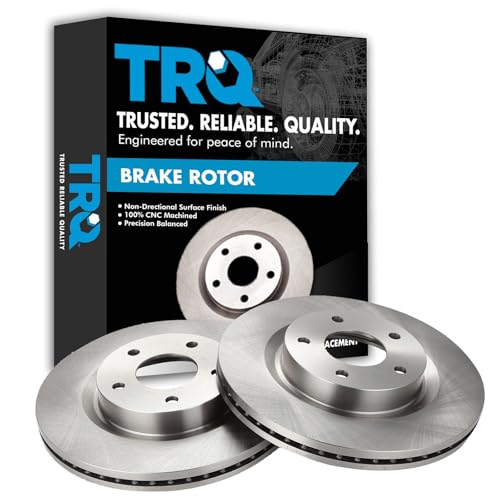 TRQ Front Brake Rotor Set Compatible with 2007-2024 Nissan Altima