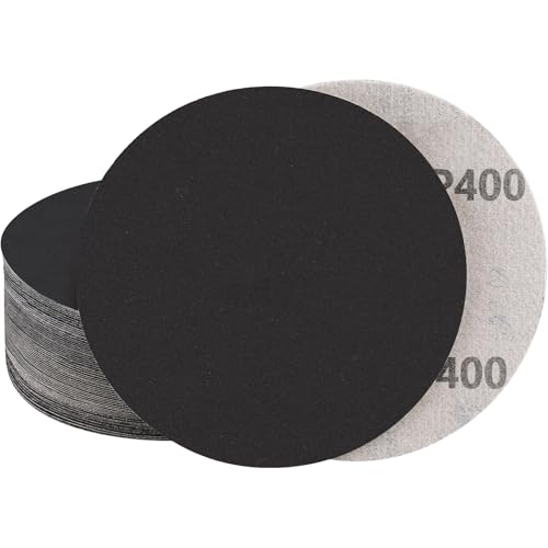 Image of STEBRUAM 30Pcs 150mm Sanding Discs 400 Grit for Dry and Wet Sanding, Compatible with Random Orbital Sander, Woodworking & Automotive Sandpaper