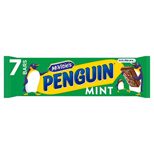 McVitie's Penguin Mint Biscuit Bar 7 x 24.6g, 172g