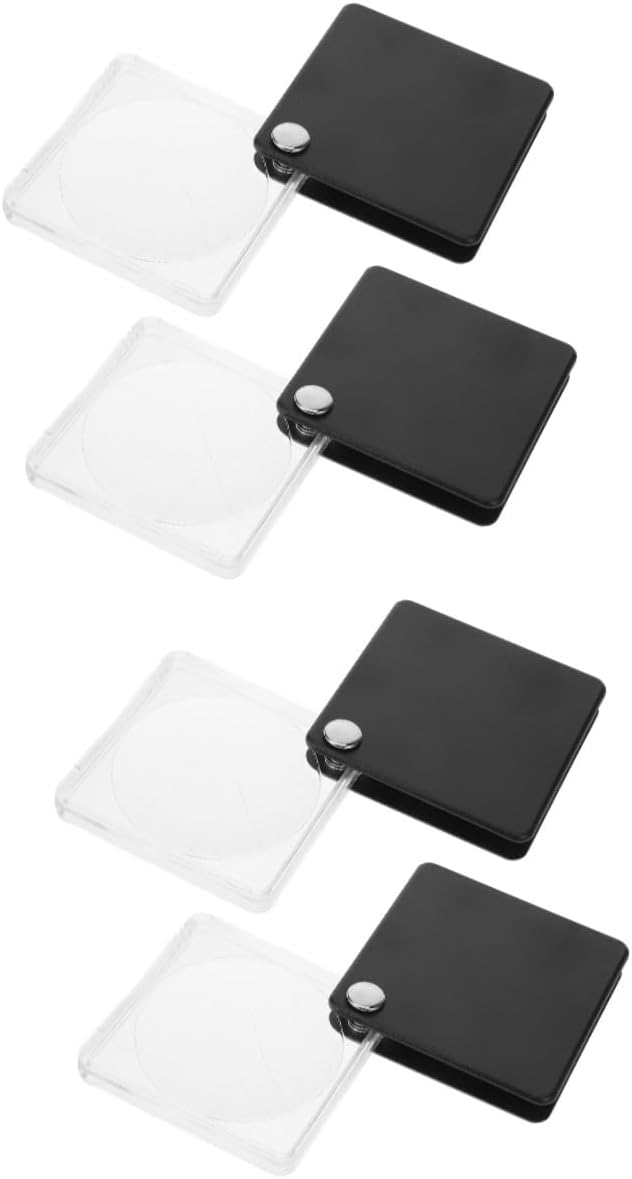 4pcs Handheld Compact Jewelry Repair Magnifier Design for Antique Jewelry and Watch Identification Portable and for Everyday Use
