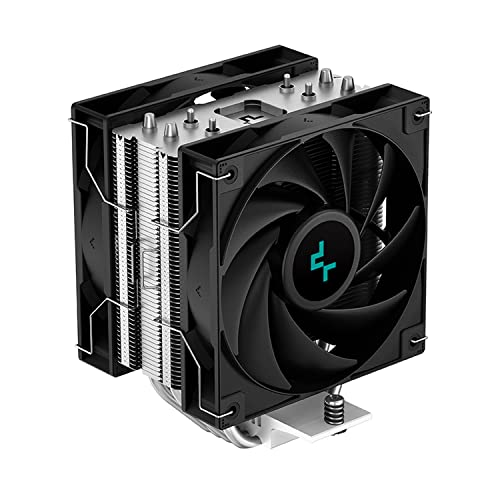 Image of Deepcool AG400 Plus Single Tower 120mm CPU Cooler - Black | Support Intel - LGA1700 /1200 /1151 /1150 /1155 & AMD - AM5 /AM4 - R-AG400-BKNNMD-G