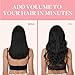 GOO GOO Clip in Hair Extensions Real Human Hair, Remy Human Hair Extensions Clip ins for Women, Natural Human Hair, 18inch 120g 7Pcs, 1 Jet black
