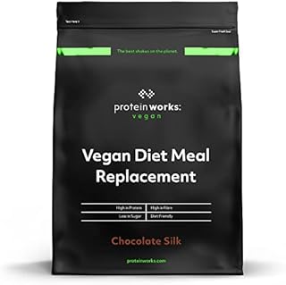 Protein Works - Vegan Diet Meal Replacement Shake | 100 Percent Plant Based | Immunity Boosting Vitamins | Affordable, Healthy and Quick | Chocolate Silk | 1 kg