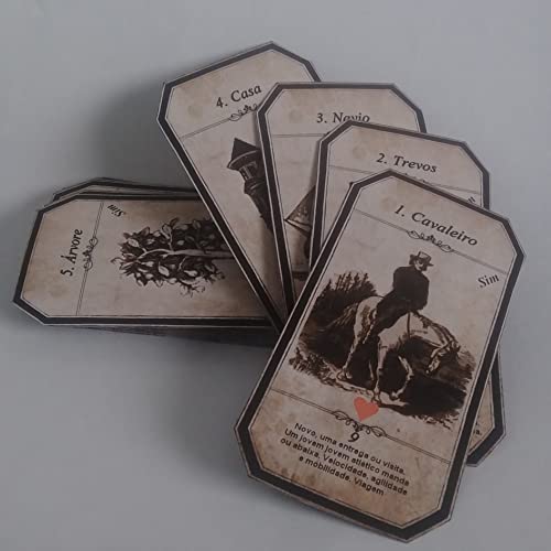 Baralho Cigano com Significados. 36 Cartas. Oráculo. Jogo de Cartas. Naipes e Respostas.
