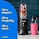 nutribullet Ultra NB1206MB, Mixer mit Tritanbehälter, Edelstahl-Mahlklingen, Elektrischer Smoothie-Mixer, 900ml und 700ml Behälter, 2 To-Go-Deckel, 1200W, Grau
