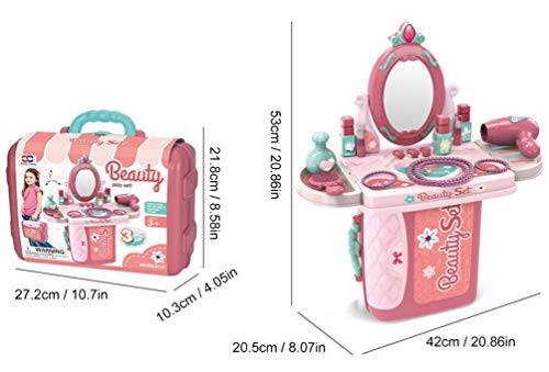 Image of Magicwand Pretend Play ABS Plastic Carry Along 3-in-1 Beauty Play Set Vanity Box Case【Made in India】【2 Yrs & Up】【Pack of 1】【Multi-Colored】