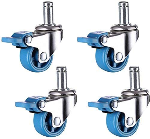 Roulettes pivotantes avec frein pour chaise de bureau et mobilier silencieux MU