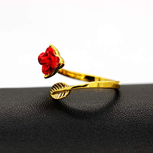 Uloveido Fashion Charm Formato Libero Anello Rosa