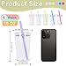 oaptuza 6 Pack 16Oz Acrylic Tumbler with Straw and Lid, Reusable Iced coffee Tumbler Cup, BPA-Free Clear Plastic Straw Cup for Coffee Milk Juice Smoothie