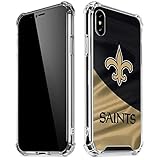 Skinit Clear Phone Case Compatible with iPhone X/XS - Officially Licensed NFL New Orleans Saints...