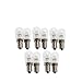 Glowker(TM) (Pack Of 10) S6 0.36-Watt LED Night Light bulb, 6-Watt Replacement and E12 Candelabra Base, Warm White 15-20 lumens,