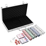 Mallette de transport portable : l'ensemble de poker est livré avec une élégante mallette de transport en aluminium qui permet de garder le tout ensemble et organisé.