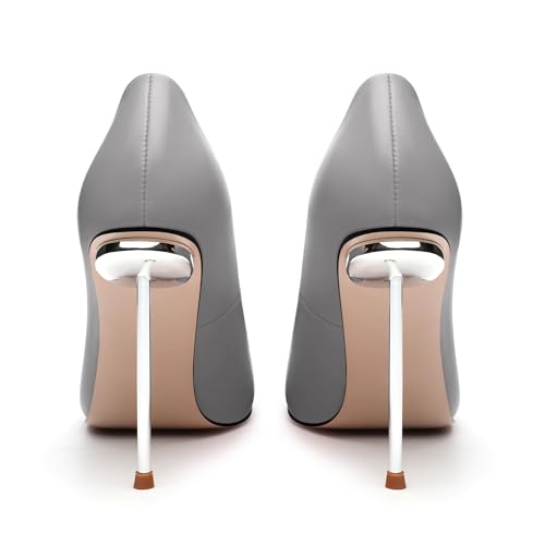 AMBELIGHT High Heels Pumps for Women Stiletto Pointed Closed Toe Slip on Sexy Classic Elegant Dressy Shoes4