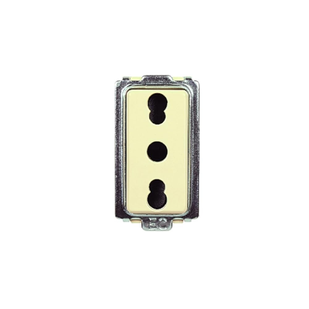 Presa Bipasso 5 Moduli Bticino Magic Bianco 220V 230V 10A 16A Bivalente