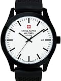 Mouvement : à quartz Swiss Alpine Military by Grovana 7055-1873SAM Montre bracelet pour homme Noir