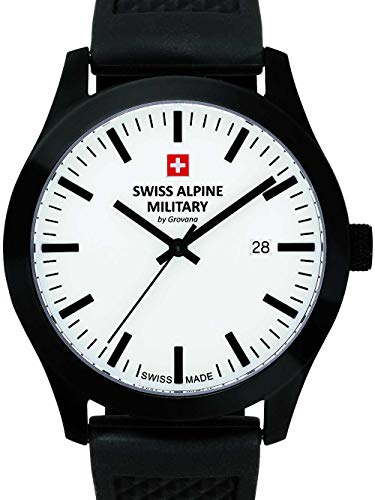 Montre homme Swiss Alpine Military noir pour vos aventures et bureau