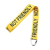 JXGZSO Not Friendly Dog Lead (3.3cm W x 150cm L) for Anxious Dogs