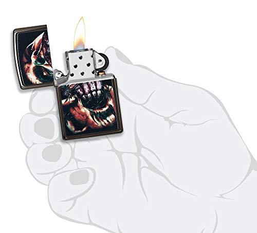 Zippo Villain Encendedor metálico plateado miniatura 5
