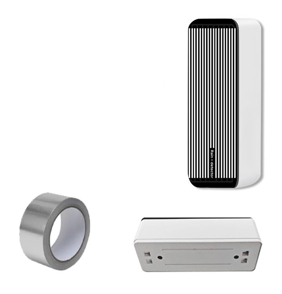 URPIZY Sensor de lluvia 2 en 1 con Zigbee 3.0 y tecnología dual para automatización inteligente del hogar, IP66 resistente al agua, compatible con aplicación Tuya y SMARTLIFE, mando a distancia para