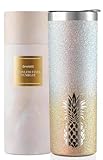 Onebttl Pineapple Gifts for Women and Lovers, Glitter Tumbler, 20oz/590ml Stainless Steel Insulated - Glitter Gold-Silver Gradient