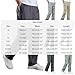 Men's Elastic Waist Straight Leg Pants Baggy Pull On Work Casual Pants Fashion Stretch Lightweight Solid Trousers Green