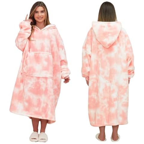 Dreamscene Extra-Long Tie Dye Hoodie Blanket Cover