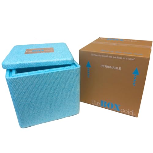 EPE Insulated Cold Shipping Box with Foam Cooler (Size: Small), Reusable, Recyclable, and Multi-Purpose, USA theBOXcold