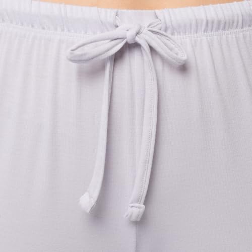 Image of Fruit of the Loom womens Short Sleeve Tee and Pant 2 Piece Sleep Set