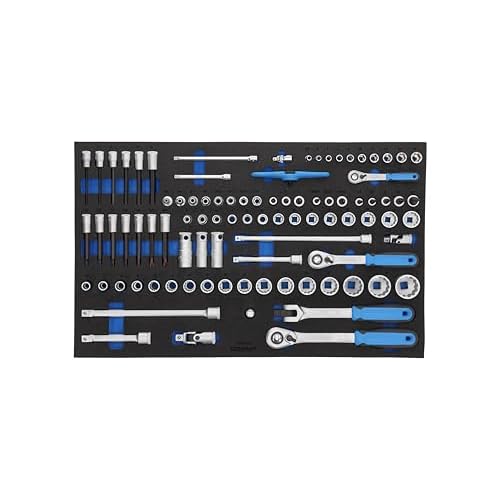 GEDORE 2005 CT4-U-20 Steckschlüssel-Satz 1/4"-3/8"-1/2" in Check-Tool-Modul, 91-TLG