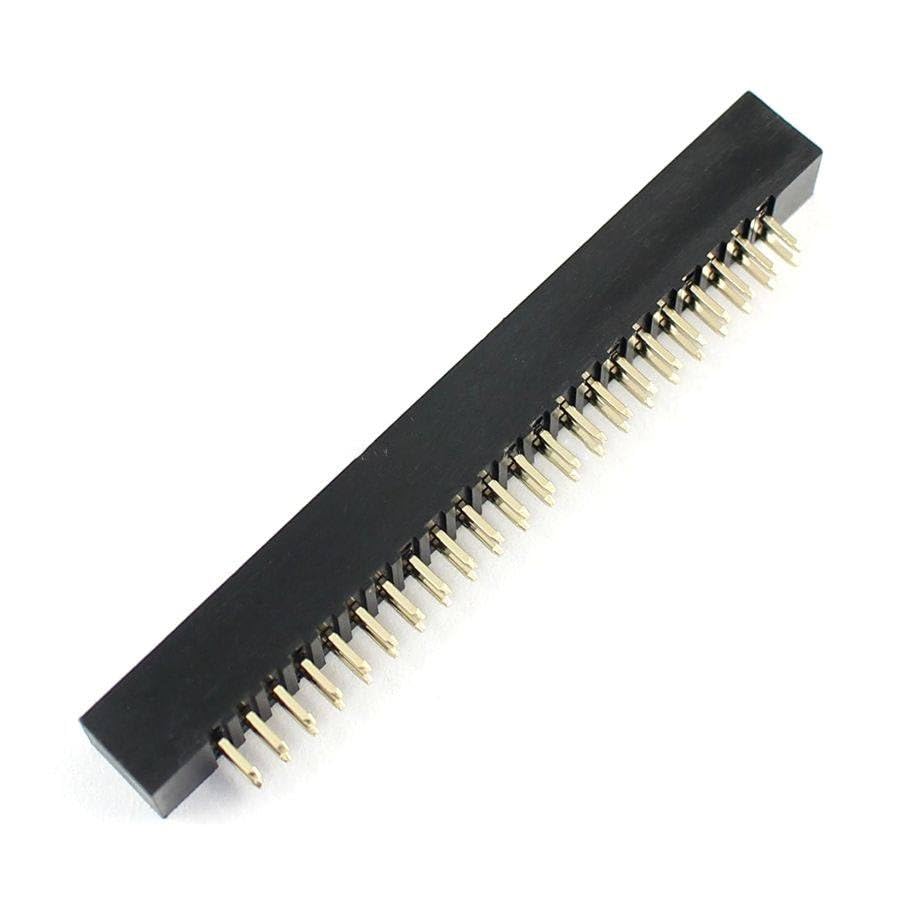 Generic 100 Pcs 2mm 2x22 Pin 44 Pin Straight Male Shrouded PCB Box header IDC Socket