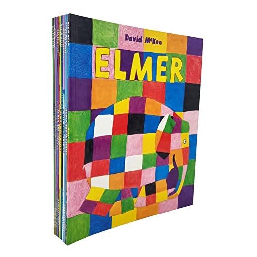 花格子大象艾玛10册套装 英文原版 Elmer 10 Book Collection Set 大卫·麦基 绘本3-6岁 套装 弘书阁进口原版