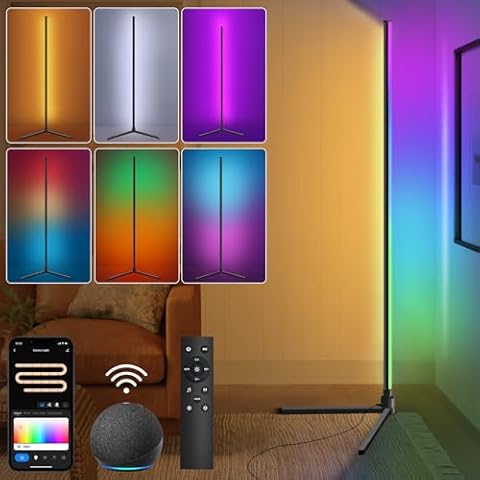 Hzitcigm Lampadaire D'angle LED Cover