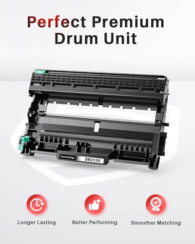 Halloya DR2100 DR-2100 Trommel kompatibel für Brother DCP-7030 DCP-7040 DCP-7045N HL-2140 HL-2150N HL-2170 HL-2170W MFC-7320 MFC-7340 MFC-7440N MFC-7840W(1 Pack)
