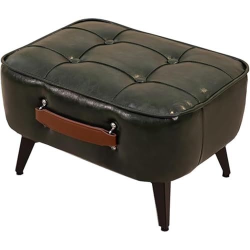 Repose-pieds ergonomique salon pouf vert compact et durable